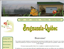 Tablet Screenshot of brugmansia-quebec.com